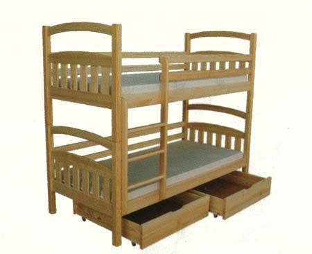 palanda - patrová postel H705 - s matracemi